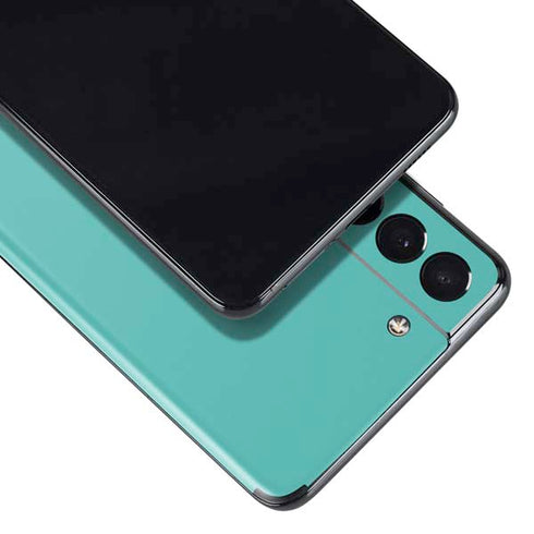 Turquoise Blue Solid Galaxy S21 5G Skin