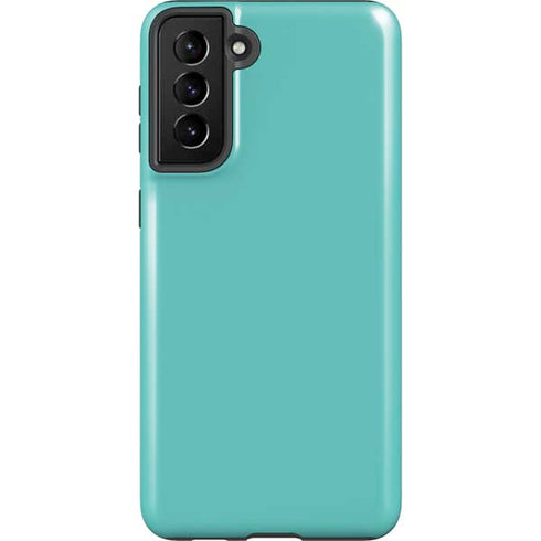 Turquoise Blue Solid Galaxy S21 Plus 5G Pro Case