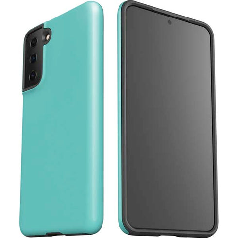 Turquoise Blue Solid Galaxy S21 Plus 5G Pro Case