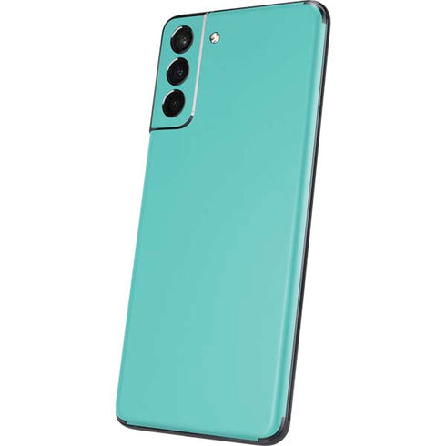 Turquoise Blue Solid Galaxy S21 Plus 5G Skin