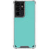 Turquoise Blue Solid Galaxy S21 Ultra 5G Clear Case
