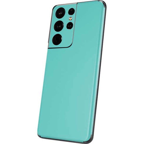 Turquoise Blue Solid Galaxy S21 Ultra 5G Skin