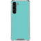 Turquoise Blue Solid Galaxy S23 Plus Clear Case