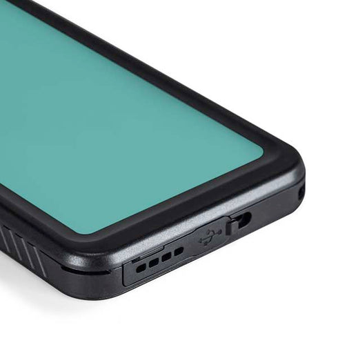 Turquoise Blue Solid Galaxy S23 Plus Waterproof Case