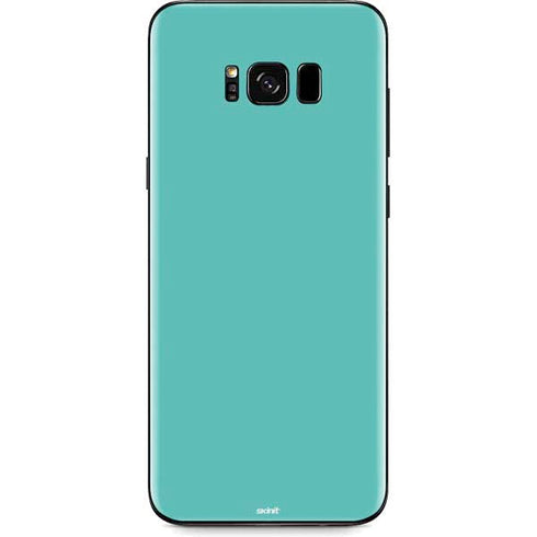 Turquoise Blue Solid Galaxy S8 Plus Skin