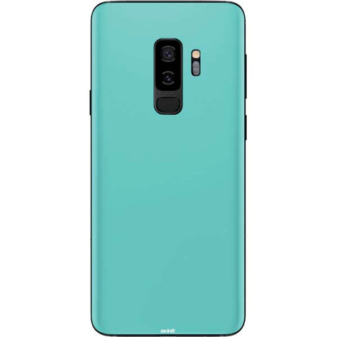 Turquoise Blue Solid Galaxy S9 Plus Skin