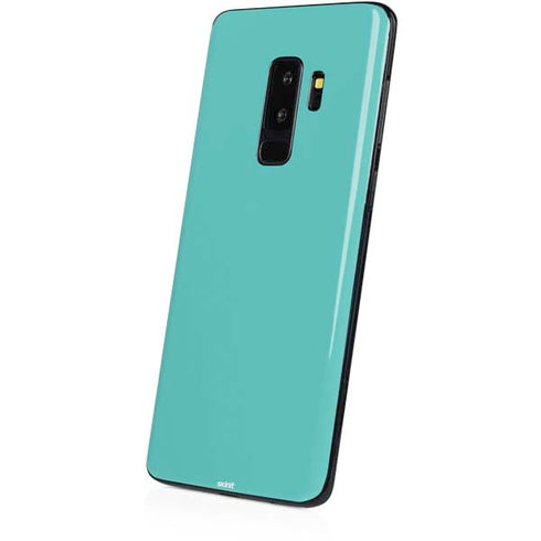 Turquoise Blue Solid Galaxy S9 Plus Skin