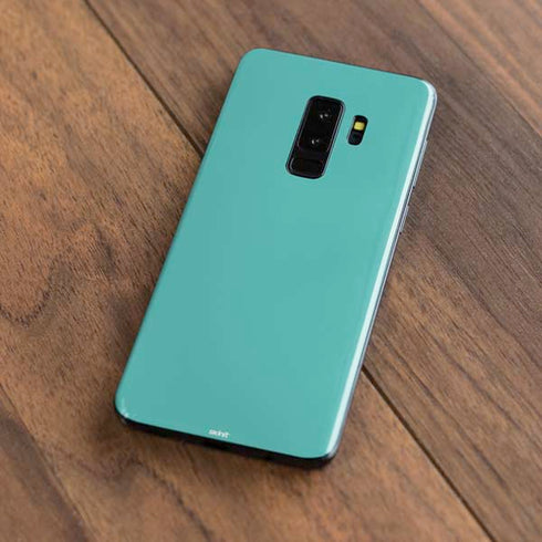 Turquoise Blue Solid Galaxy S9 Plus Skin