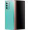Turquoise Blue Solid Galaxy Z Fold2 5G Skin