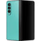 Turquoise Blue Solid Galaxy Z Fold3 5G Skin