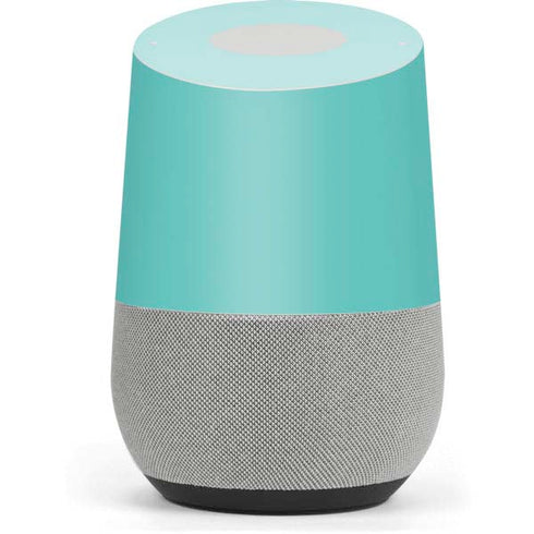 Turquoise Blue Solid Google Home Skin