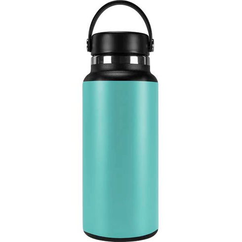 Turquoise Blue Solid Hydro Flask 32oz Wide Mouth Skin