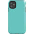 Turquoise Blue Solid iPhone 11 Impact Case