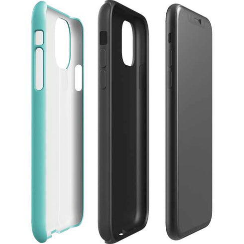 Turquoise Blue Solid iPhone 11 Impact Case