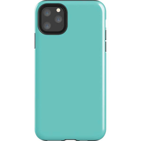 Turquoise Blue Solid iPhone 11 Pro Max Impact Case