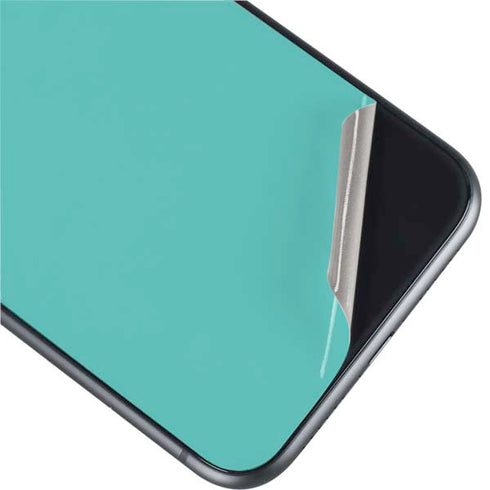 Turquoise Blue Solid iPhone 11 Skin