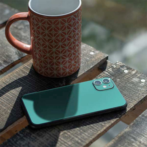 Turquoise Blue Solid iPhone 11 Skin