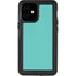 Turquoise Blue Solid iPhone 12 Mini Waterproof Case