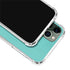Turquoise Blue Solid iPhone 12 Pro Clear Case