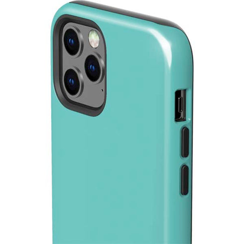 Turquoise Blue Solid iPhone 12 Pro Impact Case