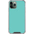 Turquoise Blue Solid iPhone 12 Pro Max Clear Case