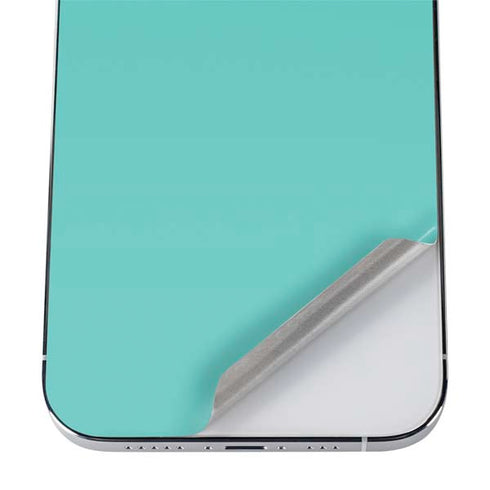 Turquoise Blue Solid iPhone 12 Pro Skin