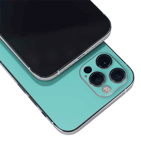 Turquoise Blue Solid iPhone 12 Pro Skin