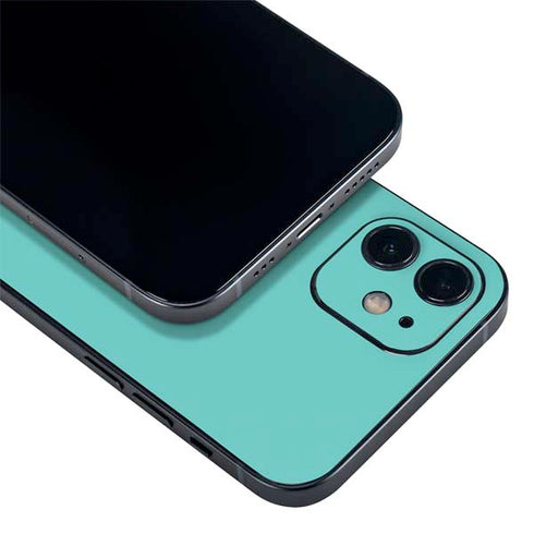 Turquoise Blue Solid iPhone 12 Skin