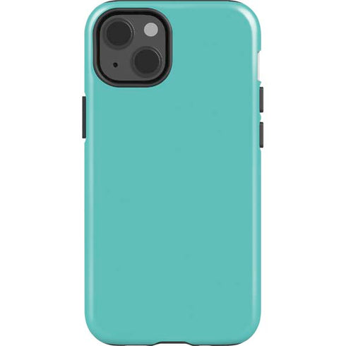 Turquoise Blue Solid iPhone 13 Impact Case