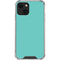 Turquoise Blue Solid iPhone 13 Mini Clear Case