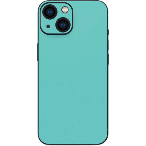 Turquoise Blue Solid iPhone 13 Mini Skin