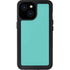 Turquoise Blue Solid iPhone 13 Mini Waterproof Case