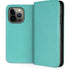 Turquoise Blue Solid iPhone 13 Pro Folio Case