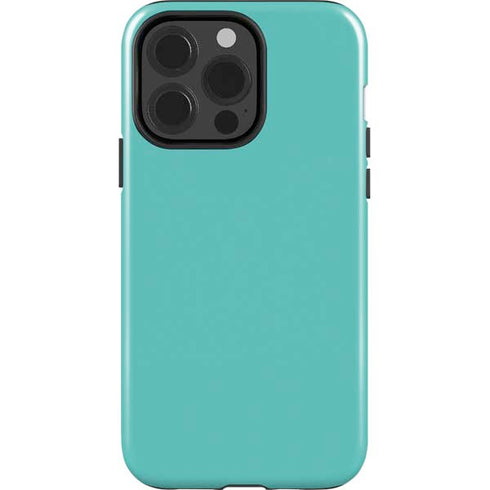 Turquoise Blue Solid iPhone 13 Pro Impact Case