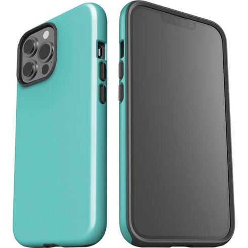Turquoise Blue Solid iPhone 13 Pro Max Impact Case