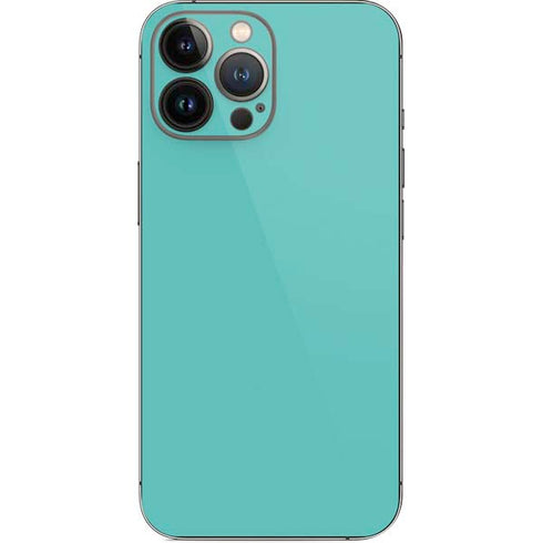 Turquoise Blue Solid iPhone 13 Pro Max Skin