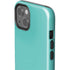 Turquoise Blue Solid iPhone 14 Plus Impact Case