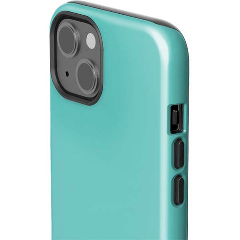 Turquoise Blue Solid iPhone 14 Impact Case