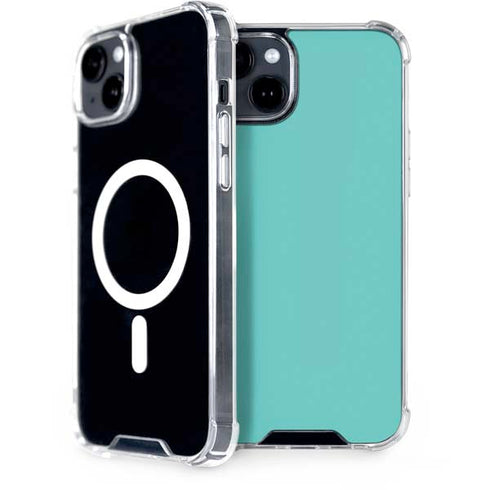 Turquoise Blue Solid iPhone 14 Plus MagSafe Case