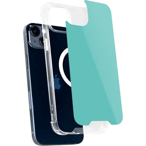 Turquoise Blue Solid iPhone 14 Plus MagSafe Case