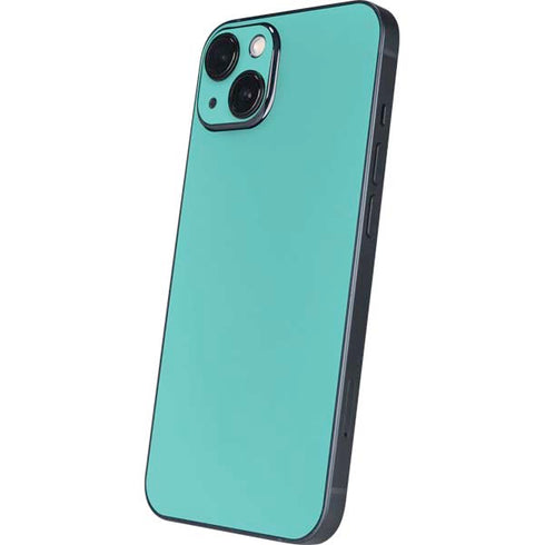 Turquoise Blue Solid iPhone 14 Plus Skin