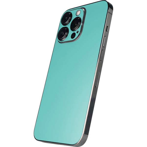 Turquoise Blue Solid iPhone 14 Pro Max Skin