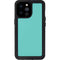 Turquoise Blue Solid iPhone 14 Pro Max Waterproof Case