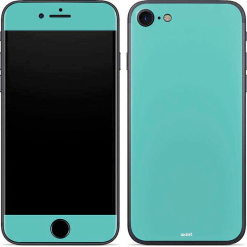 Turquoise Blue Solid iPhone 7 Skin