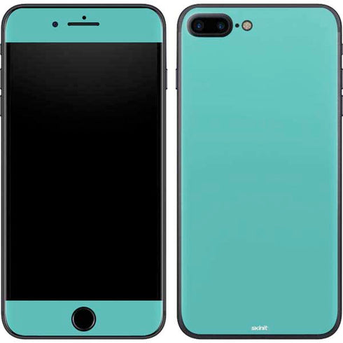 Turquoise Blue Solid iPhone 8 Plus Skin