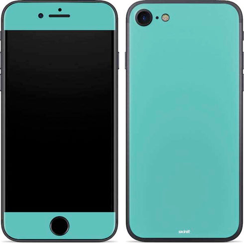 Turquoise Blue Solid iPhone 8 Skin