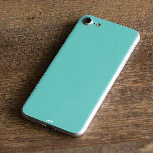 Turquoise Blue Solid iPhone 8 Skin