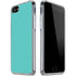Turquoise Blue Solid iPhone SE (2nd & 3rd Gen) Clear Case
