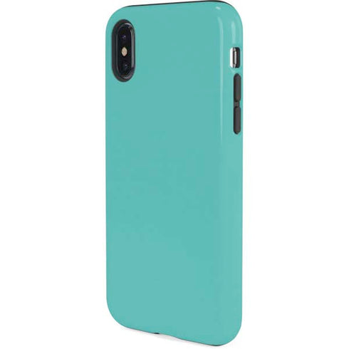 Turquoise Blue Solid iPhone X Pro Case