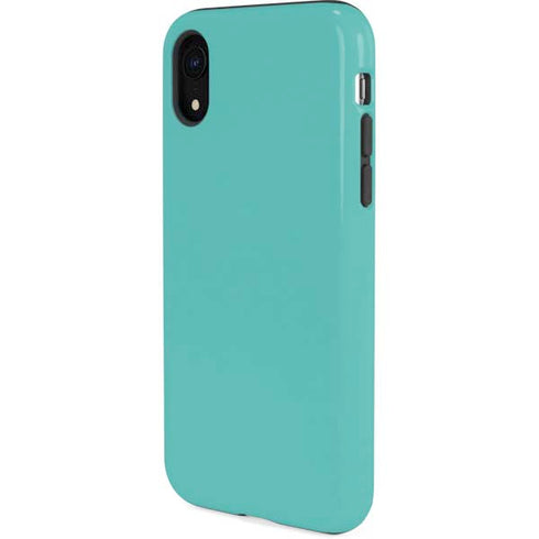 Turquoise Blue Solid iPhone XR Pro Case